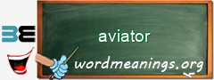 WordMeaning blackboard for aviator